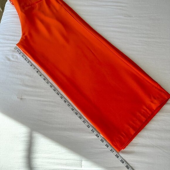 Ever New Wide Leg Isla Trousers Orange Gerbera Womens Size 10 Petite New - Picture 11 of 12